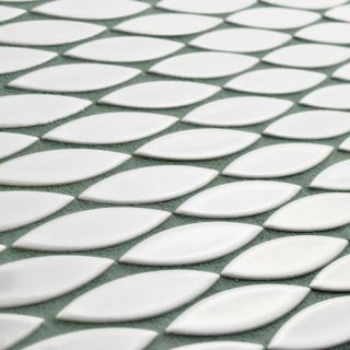 EliteTile Paissan 0.69 x 2.44 Ceramic Mosaic Tile in Glossy Blanco