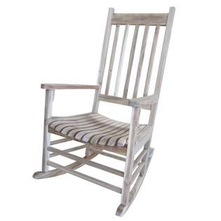 International Concepts Solid Wood Porch Rocker, Unfinished   Outdoor