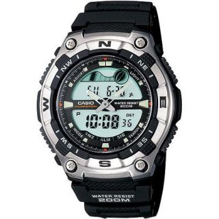 Casio Men's Multi Function Tide Graph Watch, Black Resin Strap
