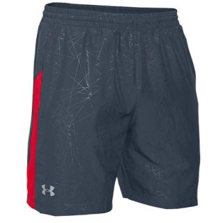 Under Armour HeatGear 7 Launch Woven Shorts   Mens   Running   Clothing   Wire/Red/Reflective