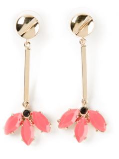 Marc By Marc Jacobs Faceted Stone Pendant Earrings