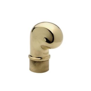Lido Designs Polished Brass Scroll Finial for 2 in. Outside Diameter Tubing 00 606/2