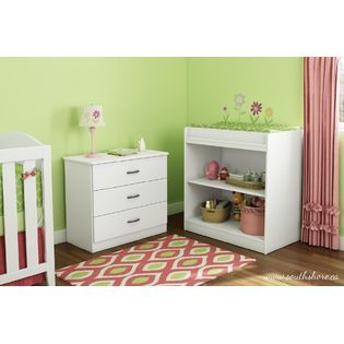South Shore Changing Table with Changing Pad & Cover