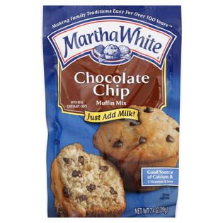 Martha White Muffin Mix, Chocolate Chip, 7 oz (198 g)   Food & Grocery