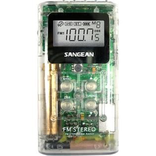Sangean America Clear Pocket AM/FM Receiver   DT 120 CLEAR   TVs