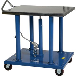 Vestil Manual Hydraulic Post Table  Hydraulic Lift Tables   Carts