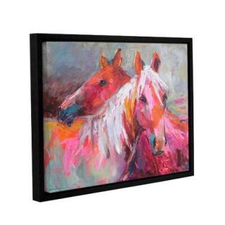 ArtWall Svetlana Novikova "Stallion Horses" Gallery Wrapped Floater Framed Canvas