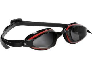 Aqua Sphere K180 Swim Goggle Tinded Lens Goggles, Adult   Black Red