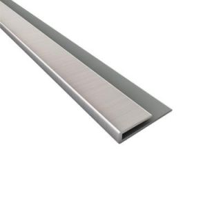 Fasade 4 ft. J Trim in Brushed Nickel 160 29