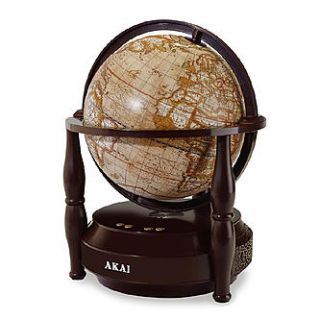 Akai Akai GL705 BT Globe Bluetooth Speaker with FM Radio in Brown