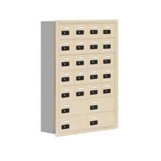 Salsbury Industries 19000 Series 30.5 in. W x 42 in. H x 8.75 in. D 20 A/4 B Doors R Mounted Resettable Locks Cell Phone Locker in Sand 19078 24SRC