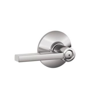 Schlage Latitude Bright Chrome Bed and Bath Lever F40 LAT 625