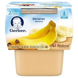 Gerber 2nd Foods Bananas, 4 Ounce, 2 Count
