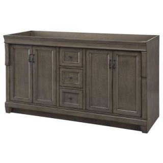 Home Decorators Collection Naples 60 in. W Vanity Cabinet Only in Distressed Grey NADGA6021D