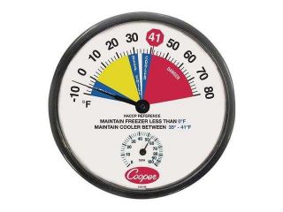 COOPER ATKINS 212 159 8 Freezer and Cooler Analog Hygrometer