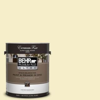 BEHR Premium Plus Ultra 1 gal. #P330 1 Tart Gelato Flat Exterior Paint 485001