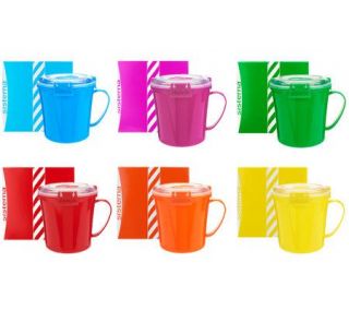 Sistema Set of 6 Assorted Microwave Mugs —