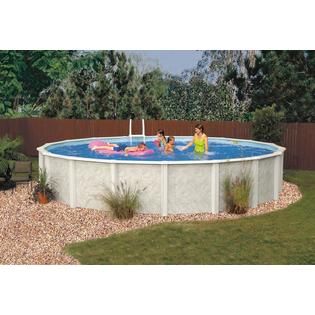 GSM 24 Round Crystal River Above Ground Pool Package, 52 Height