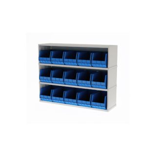 Mail Sorter with 15 Removable Plastic Bins