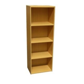 Home Decorators Collection 4 Shelf Open Bookcase in Natural JW 189