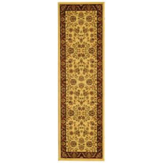 Safavieh Lyndhurst Ivory and Red Rectangular Indoor Machine Made Runner (Common 2 x 14; Actual 27 in W x 168 in L x 0.42 ft Dia)
