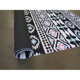 Arthouse Innovations Green and Black Area Rug
