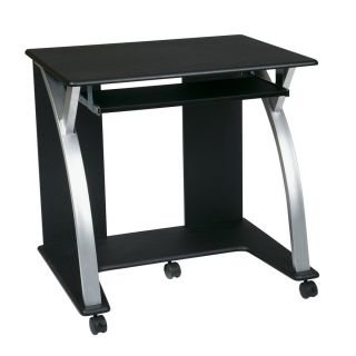 Office Star Osp Designs Black With Silver Computer Desk
