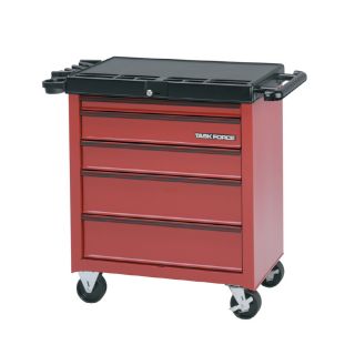 Task Force 32 in x 34 in 5 Drawer Friction Steel Tool Cabinet (Red)