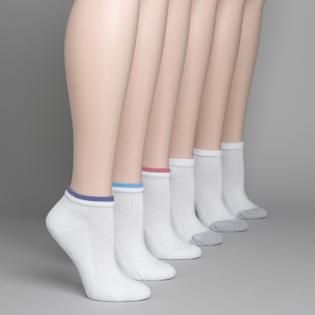 Hanes  Womens 6 Pack Low Cut Cushion Socks Size 9 11