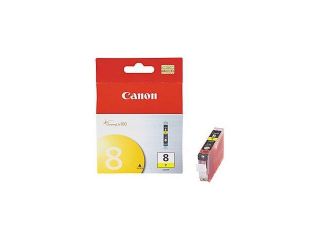 Canon CLI 8Y  8Y OEM Ink Cartridge: Yellow Yields 280 Pages