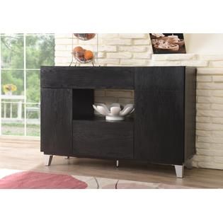 Furniture of America Lily Black Finish Dining Storage Buffet   Home