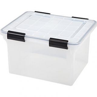 Iris Usa, Inc. 6 Piece Letter/Legal Weathertight File Box with Latches