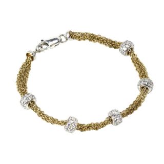 Sonia Bitton Platinum and Goldplated Sterling Silver Cubic Zirconia