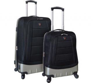 Travelers Club Valencia 2 Piece Hybrid Spinner Luggage Set