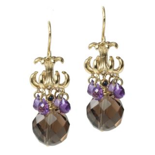 Michael Valitutti/ Kristen Gold over Silver Multi gemstone Earrings