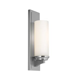 Murray Feiss Amari 1 light Brushed Steel Wall Sconce (13 inch)