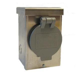 GenTran 50 Amp Power Inlet Box with Flip Lid DISCONTINUED 6365V