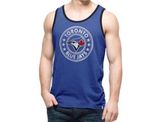 Toronto Blue Jays 47 Brand Booster Blue All Pro Cotton Tank Top T Shirt (XL)