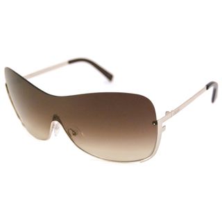 Fendi Womens FS5209 Gold/Brown Gradient Shield Sunglasses  
