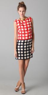Milly Square Print Cassie Dress