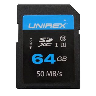UNIREX MEMORY SDHC Card 64GB Class 10 (UHS 1) Memory Card   TVs