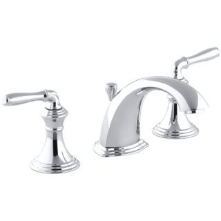 KOHLER Devonshire Polished Chrome 2 Handle Widespread WaterSense Bathroom Faucet (Drain Included)
