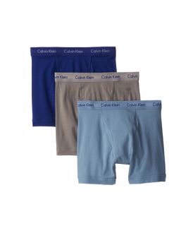 Calvin Klein Underwear Cotton Stretch Boxer Brief 3 Pack NU2666 Imperial Blue/Sterling Blue/Slate Stone