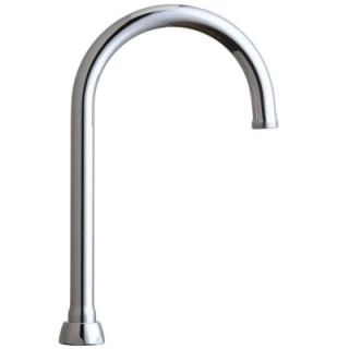 Chicago Faucets 5 1/4 in. Rigid/Swing Gooseneck Spout GN2AJKABCP