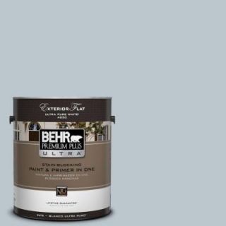 BEHR Premium Plus Ultra 1 gal. #N470 2 Oceanic Climate Flat Exterior Paint 485001