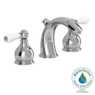 American Standard Williamsburg 8 in. Widespread 2 Handle Mid Arc Bathroom Faucet in Polished Chrome 2908.222.002F