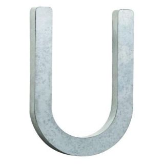 Liberty 8 in. Vintage Style Galvanized Steel Letter U HDCB U