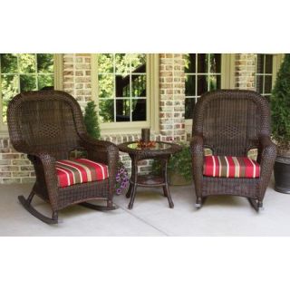 Tortuga Outdoor Lexington 3 Piece Rocker Seating Group with Cushions