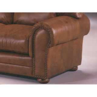 Omnia Furniture Winchester Cheyenne Leather Loveseat