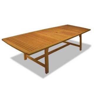 Hampton Bay  Teak 112 in. Double Extension Patio Dining Table DISCONTINUED 8052 23